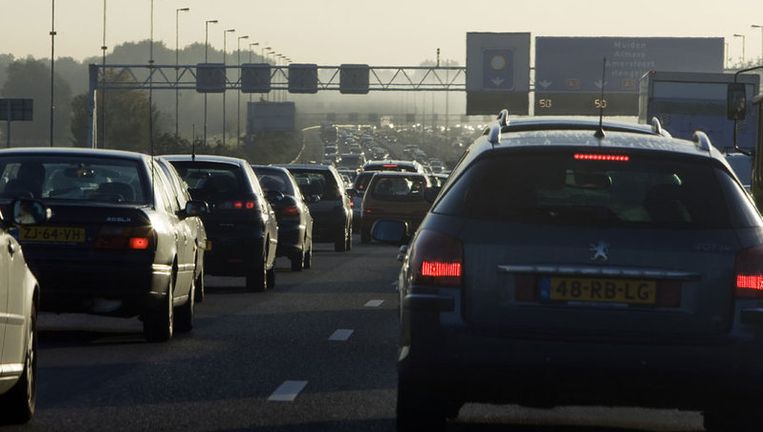 De ANWB adviseert automobilisten donderdag later te vertrekken uit Amsterdam. Foto ANP Beeld 
