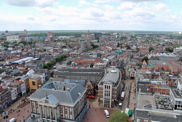 Groningen is meer dan de provincie van de aardbevingen. Hier de stad Groningen gezien vanaf de Martinitoren. Beeld Flip van Doorn