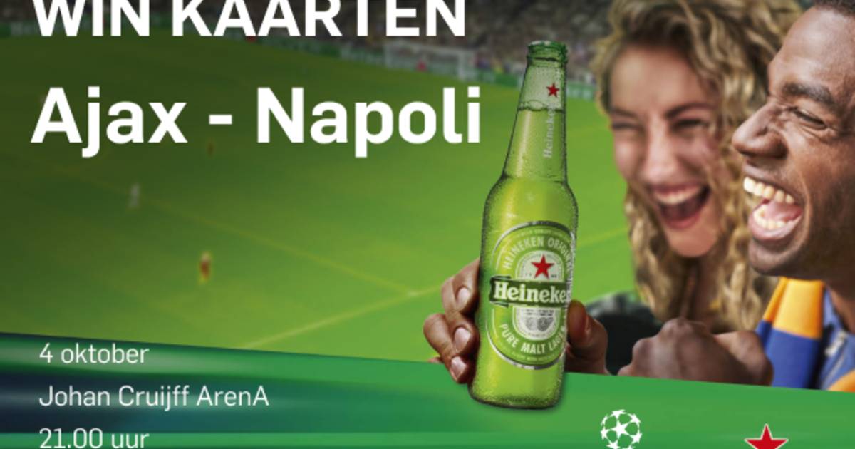 Maak kans op twee kaarten voor Ajax - Napoli - De Stentor