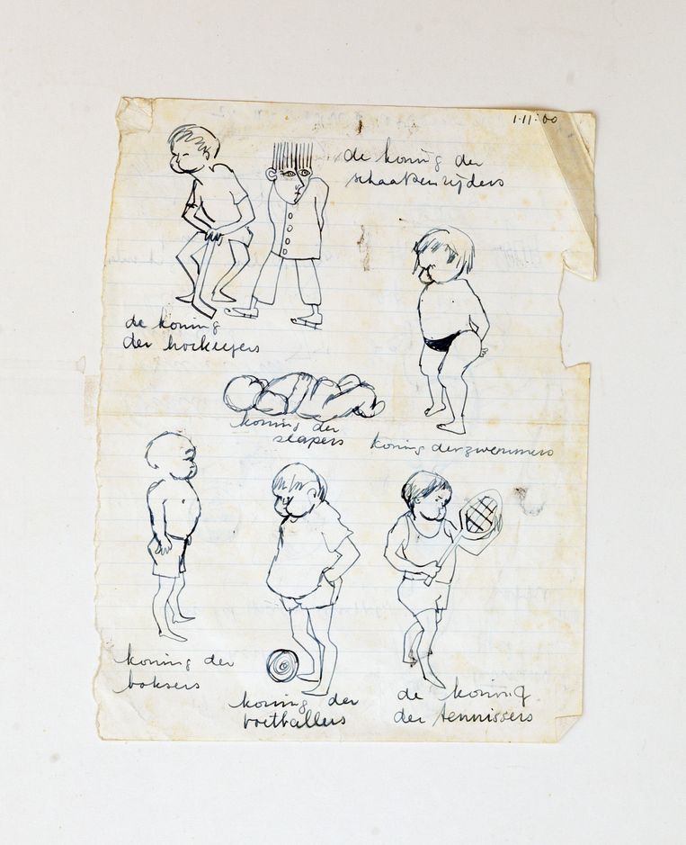 Tekening van Neeltje Maria Min. Beeld Daniel Cohen