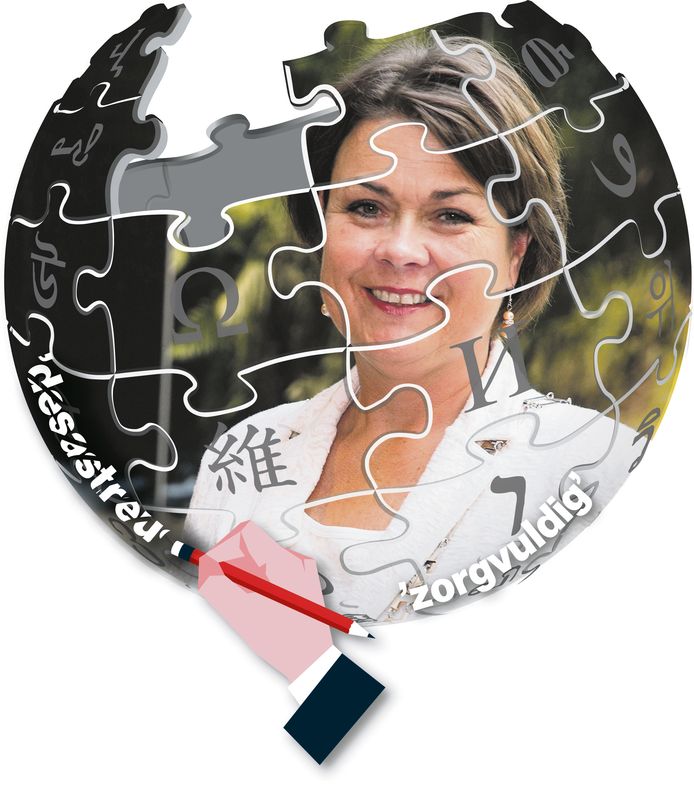 illustratie - Op encyclopediewebsite Wikipedia verdween kritiek op Bergeijks burgemeester Arinda Callewaert met haar medeweten.