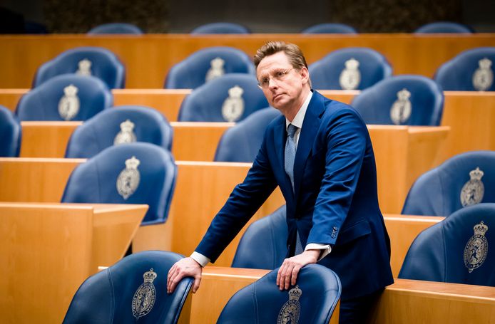 Han ten Broeke (VVD) eerder tijdens een plenair debat in de Tweede Kamer over de Turkse aanval op Syrië.