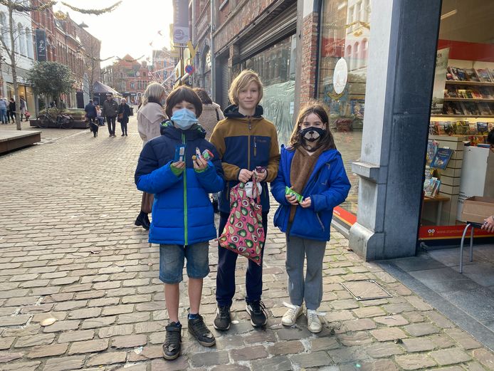 Korneel (10), Hobbes (12) en Nelleke (9).