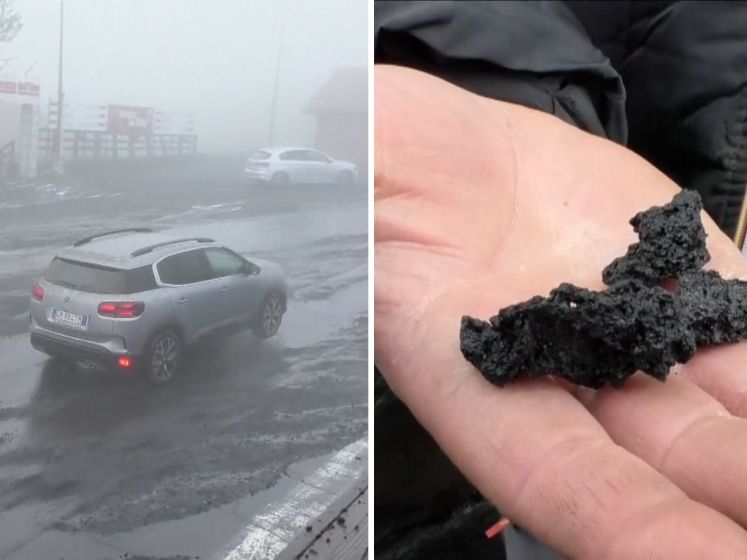 Siciliaanse stad Catania bedolven onder as na uitbarsting Etna