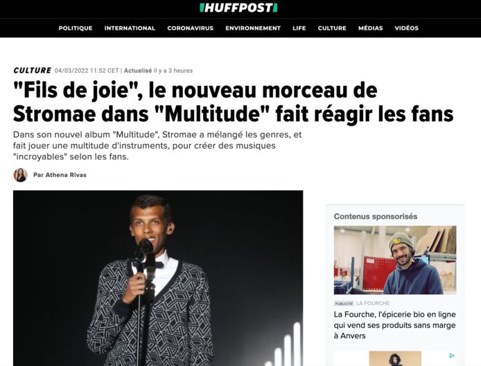 Stromae in de Huffington Post.