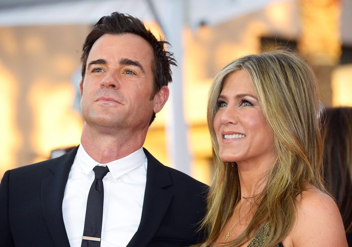 Jennifer Aniston (rechts) en Justin Theroux.
