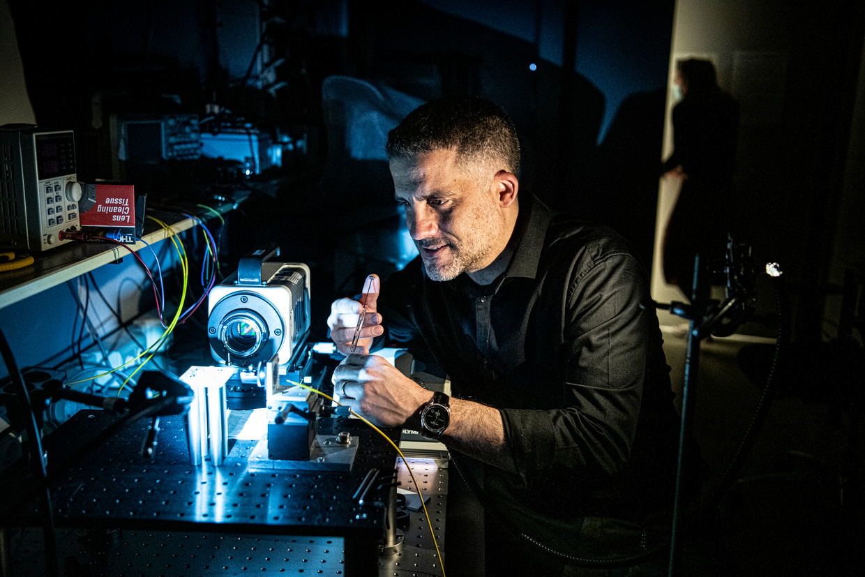 David Fernandez Rivas werd ingenieur van het jaar met een lasertechniek voor vaccinaties.