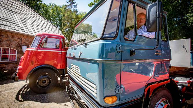 De liefde voor oude trucks kwam bij Peter Camps tot leven in de showroom van DAF 