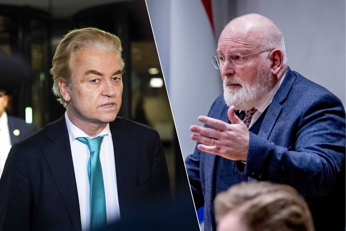 Geert Wilders (PVV) en Frans Timmermans (PvdA/Groenlinks)