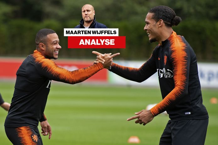 Memphis Depay en Virgil van Dijk.