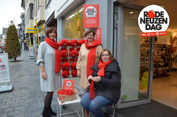 Eerder deze maand was er in Ninove al een actie aan de Veritaswinkel in de Beverstraat voor Rode Neuzen Dag.