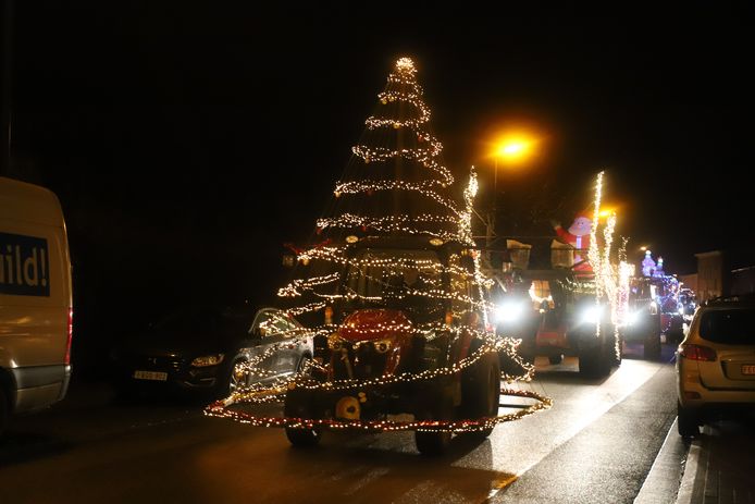 Verlichte tractoren Pajottenland