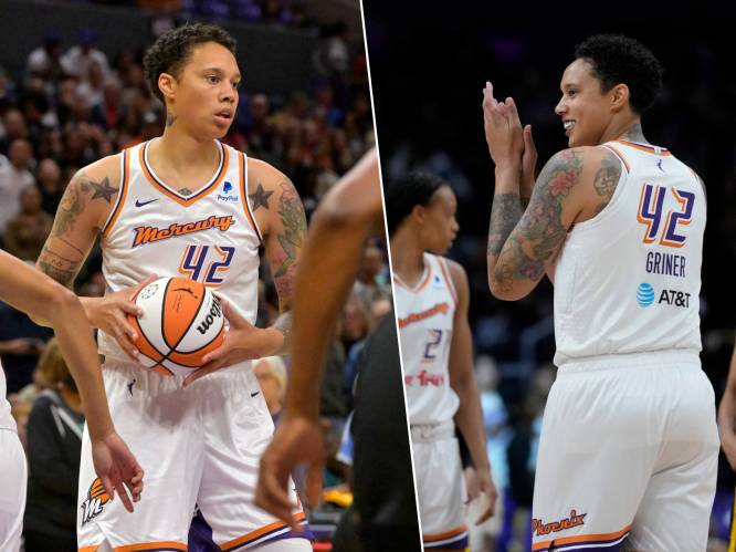 KIJK. Staande ovatie, grote glimlach en 18 punten: Brittney Griner viert 5 maanden na opsluiting in Rusland haar officiële comeback