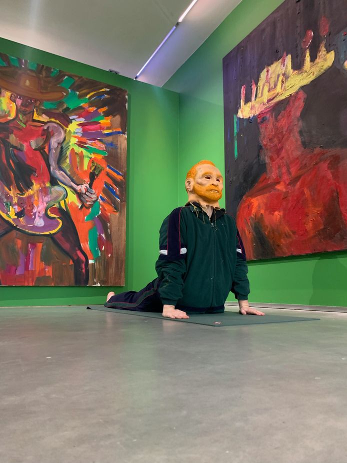 Als protest tegen de verlengde lockdown voor de cultuursector, worden in het Zundertse Van GoghHuis woensdag yogasessies aangeboden