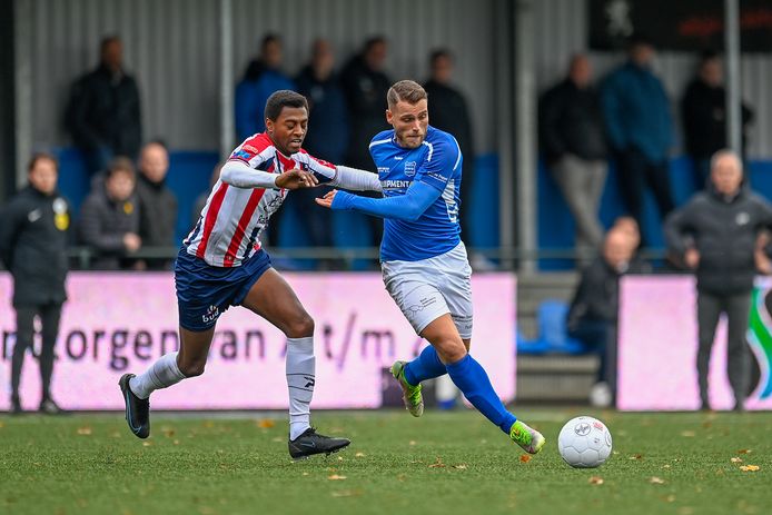 GVVV-spits Jordi Bitter ontbreekt tegen AFC met een voetblessure.