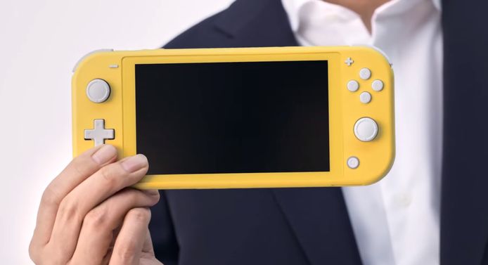 Screenshot: de nieuwe Nintendo Switch Lite.