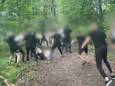Archiefbeeld uit documentaire over Utrechtse hooligans die deelnemen aan vechtafspraken.
