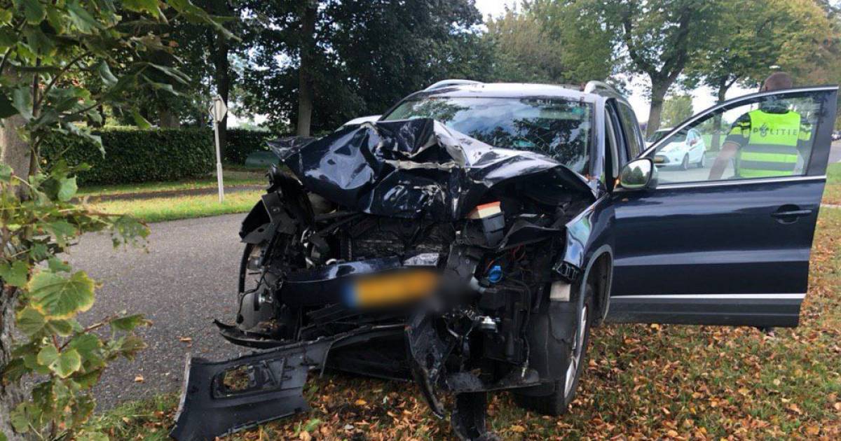 automobilist ramt boom en raakt gewond in wehl doetinchem gelderlander nl
