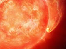 Ster verslindt planeet in één ‘hap’, ooit zal hetzelfde met de aarde gebeuren