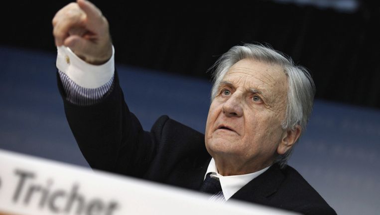 Jean-Claude Trichet, de president van de Europese Centrale Bank. Beeld ap