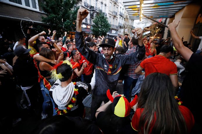 Les Belges ont célébré la victoire des Diables Rouges une bonne partie de la nuit.