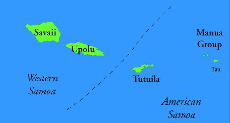 Samoa kinderen blauw discount