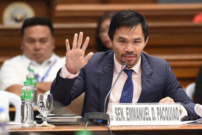 Manny Pacquiao in zijn nieuwe rol.