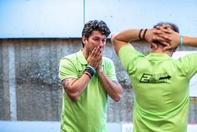 Wereldrecord voor boogschutters Pascal en Mike