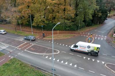 Rotonde moet fietsers veilige oversteek bieden op de drukke Ceintuurbaan bij Harderwijk