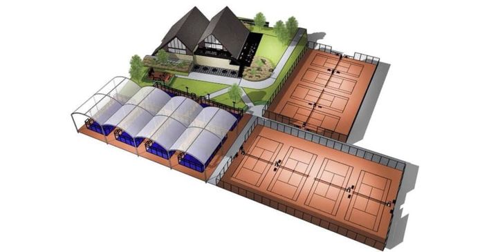 En tout, le complexe comportera 14 terrains.