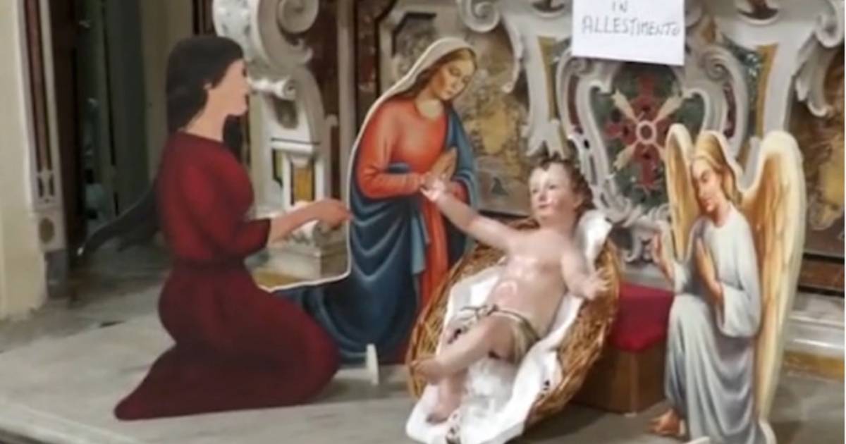 Aspetto.  Rabbia per il presepe in Italia perché Gesù è salvo: “Dove è andato Giuseppe?”  |  al di fuori