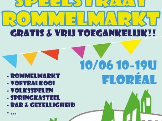 Rommelmarkt van Floréal op 10 juni in Ronse