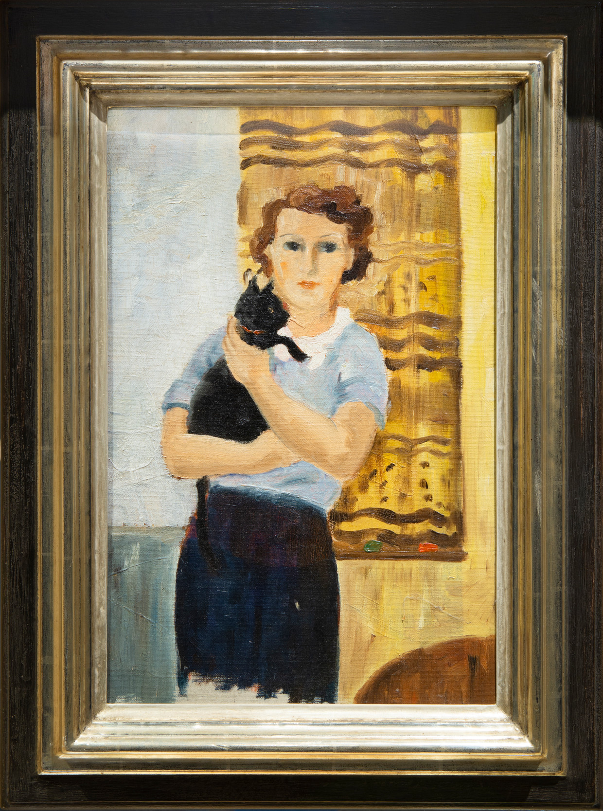 Germaine Kiekens et son petit chat. Beeld Pauline Niks