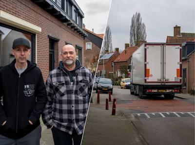 Leon en Tim zijn er klaar mee, vrachtwagens denderen zelfs over hun stoep: ‘Eentje reed zichzelf laa
