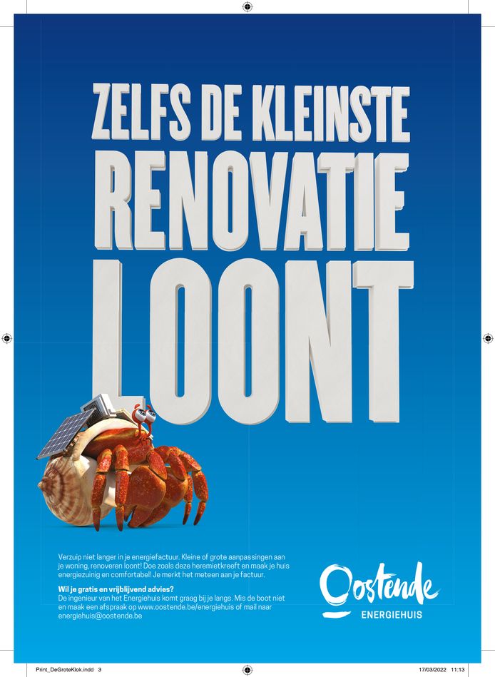 Stad Oostende wil zijn inwoners aanmoedigen om duurzaam te renoveren.