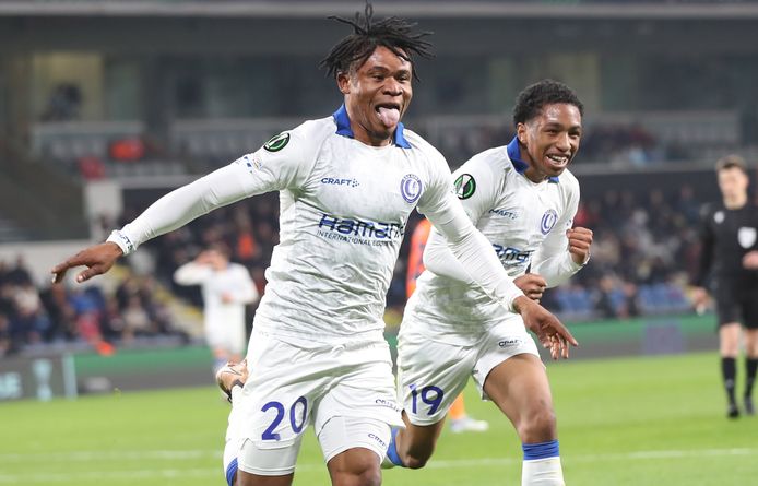 Fenomenaal record in Conference League: Gent-spits Gift Orban maakt een hattrick in drie minuten | Buitenlands voetbal | AD.nl