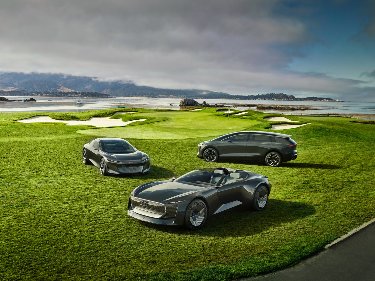 De Audi Grandsphere Concept, Skysphere Concept en Urbansphere Concept blikken vooruit naar toekomstige luxe Audi's