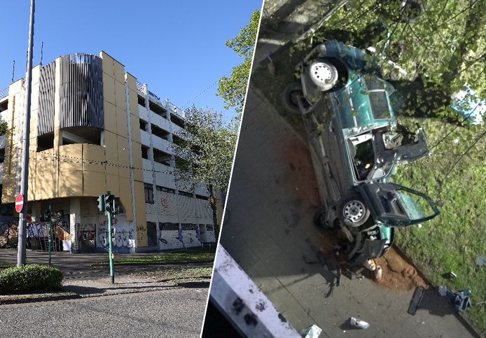 Tragisch ongeval in Essen: auto valt uit parkeergarage, twee jonge mannen overleden