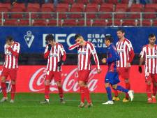 Atlético Madrid moet opnieuw tegenslag verwerken