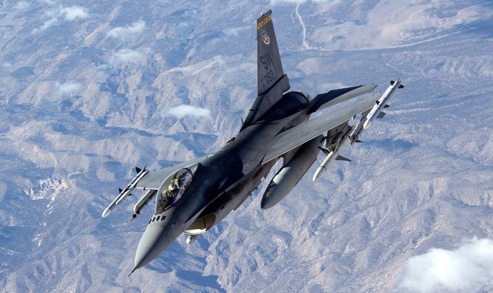 File image for clarity.  A US Air Force F-16.