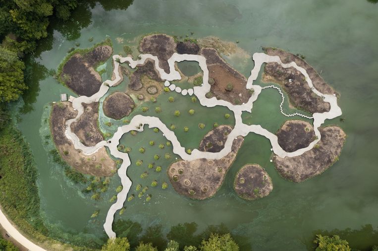 De nieuwe eilandtuin in Meise. Beeld Jan De Wilde