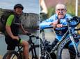 Bart Pieters (links) en Jean-Pierre Dolfen, beide uit Koksijde fietsen naar Compostella