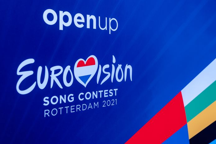 Het nieuwe logo voor het Songfestival 2021 in Ahoy.