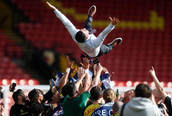 Watford-coach Xisco Munoz is de gevierde man bij Watford FC.