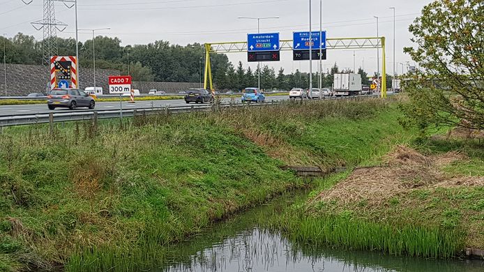 Verkeer op de A2 ter hoogte van knooppunt Empel.