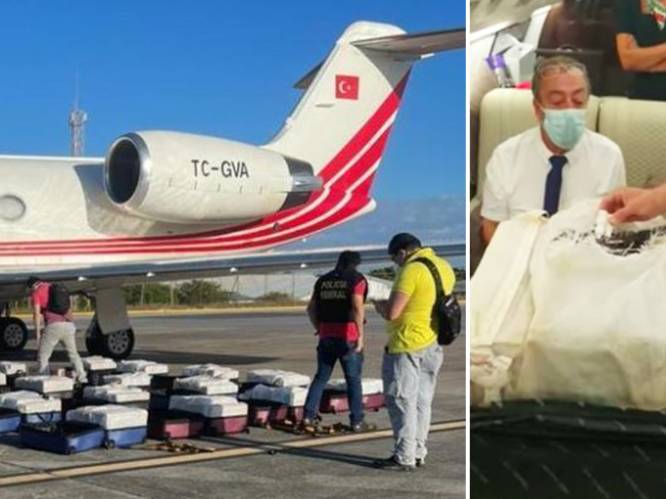 Privéjet op weg naar Brussels Airport geladen met koffers propvol cocaïne