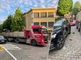 Vrachtwagen met Nederlandse nummerplaat ramt Volvo in Wolterslaan: “Moest aan Wolterspark zijn voor levering”
