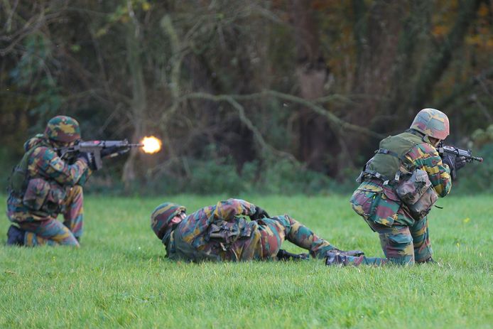 Het Belgisch leger in actie.