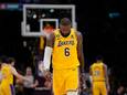 La déception de LeBron James après la défaite des Lakers en finale de la Conférence Ouest.