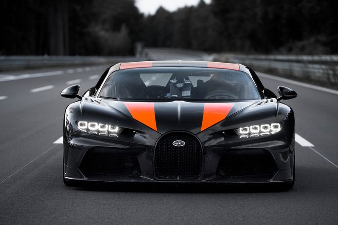 De recordauto van Bugatti.